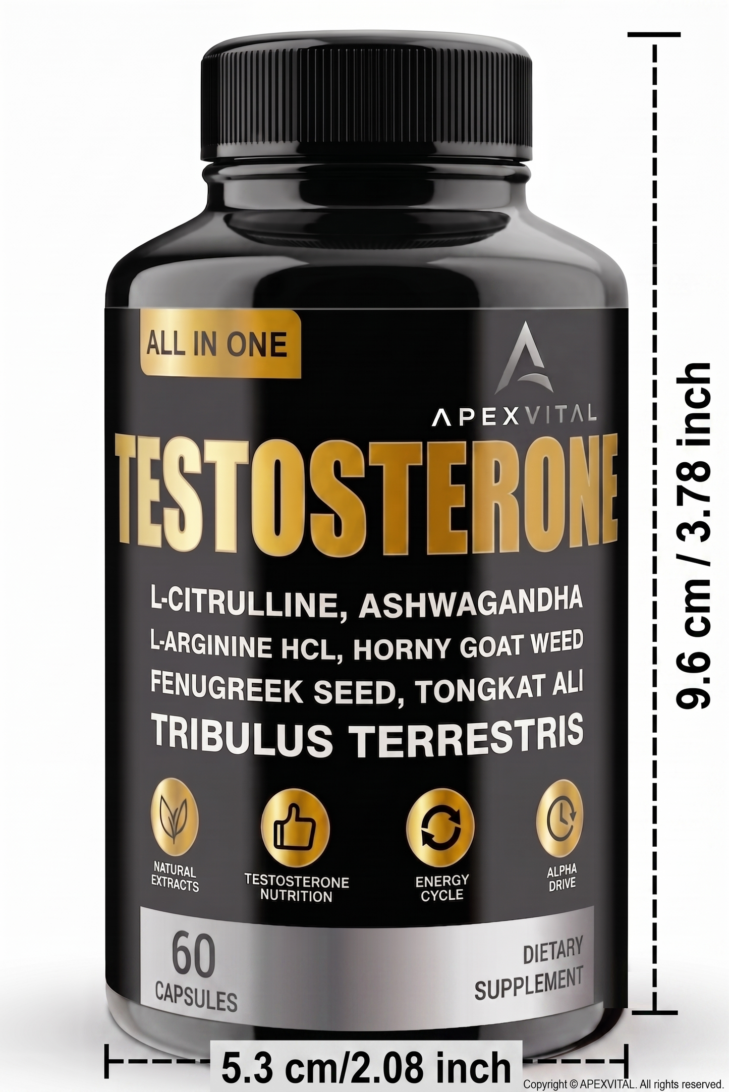 ApexVital Testosterone Support — All in One